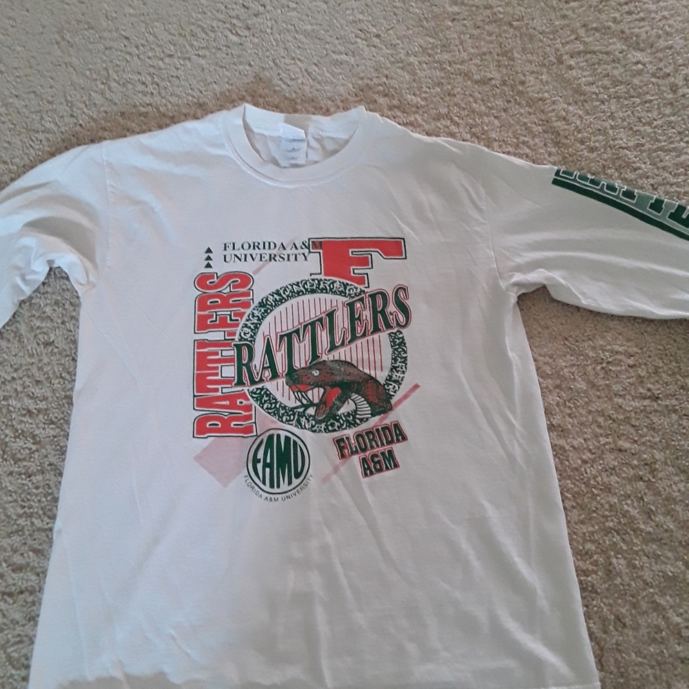 FAMU longsleeve shirt by GILDAN ACTIVEWEAR size M with base color white